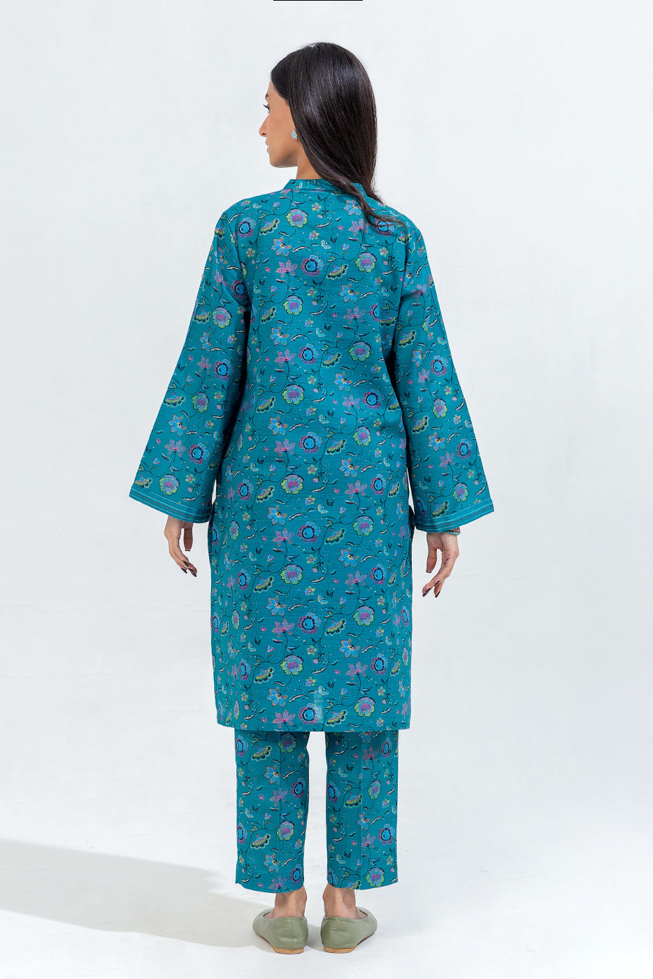 Printed Khaddar Shirt (Pret)