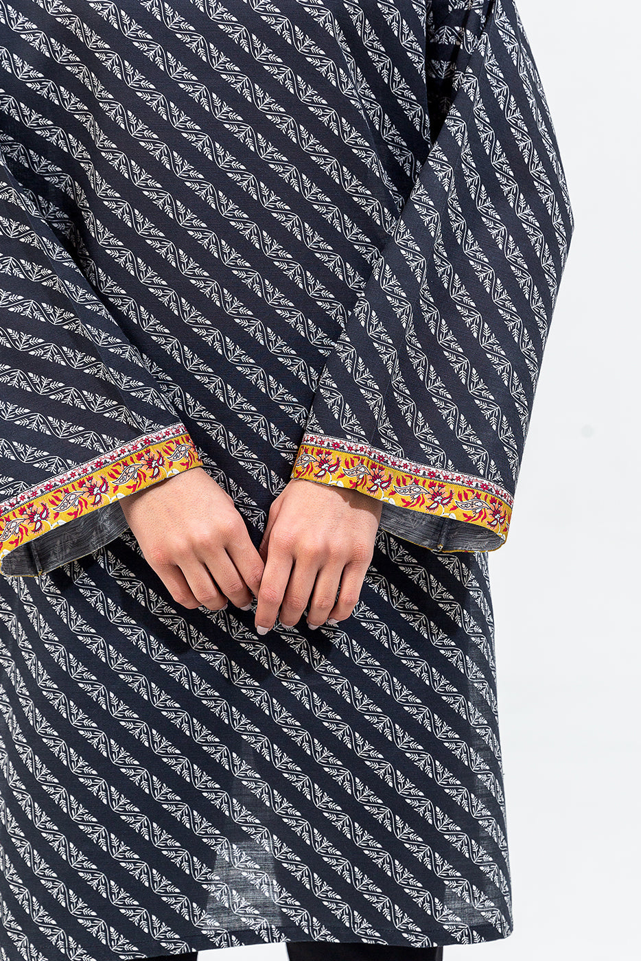 Printed Khaddar Shirt (Pret)
