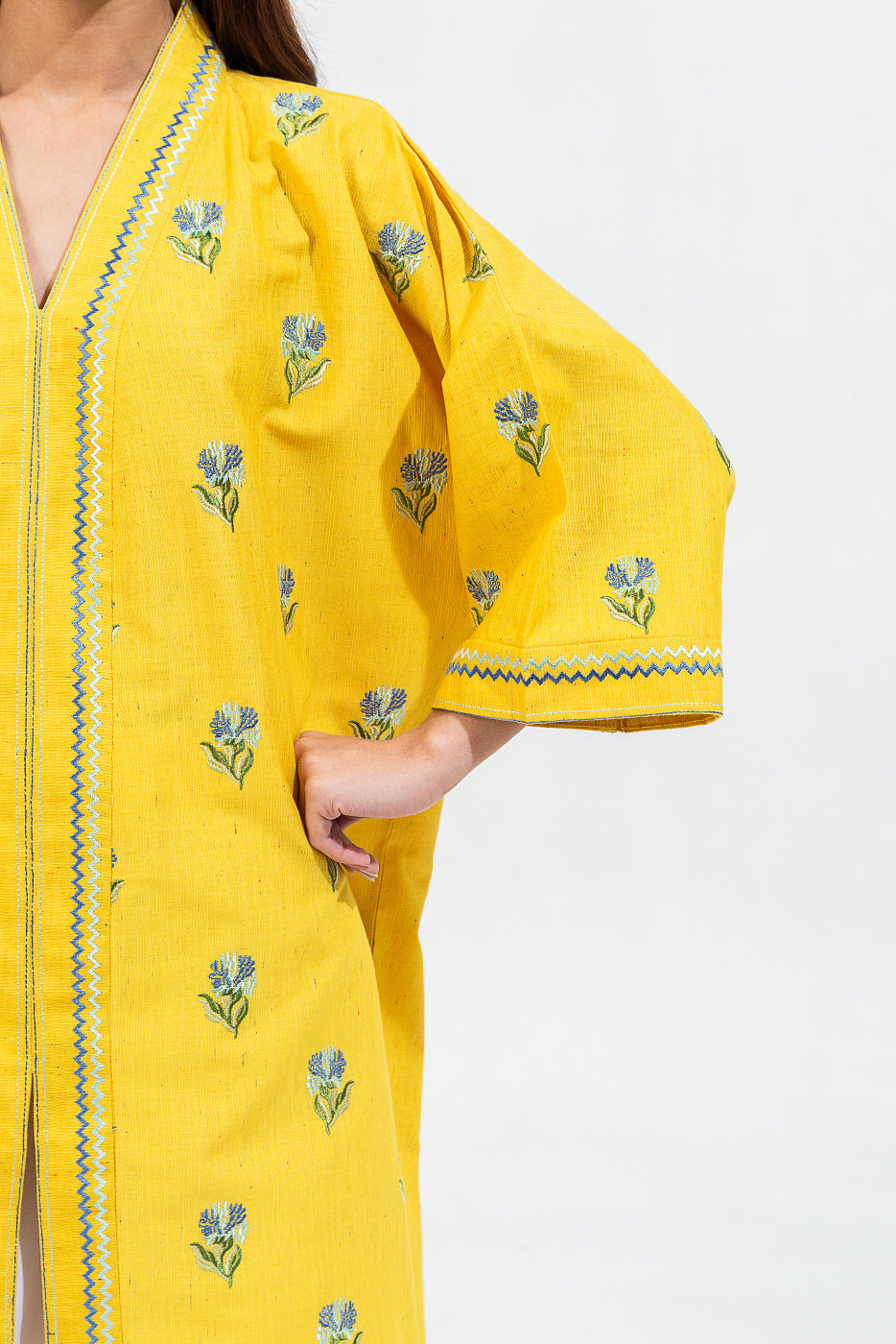 Embroidered Khaddar Shirt (Pret)
