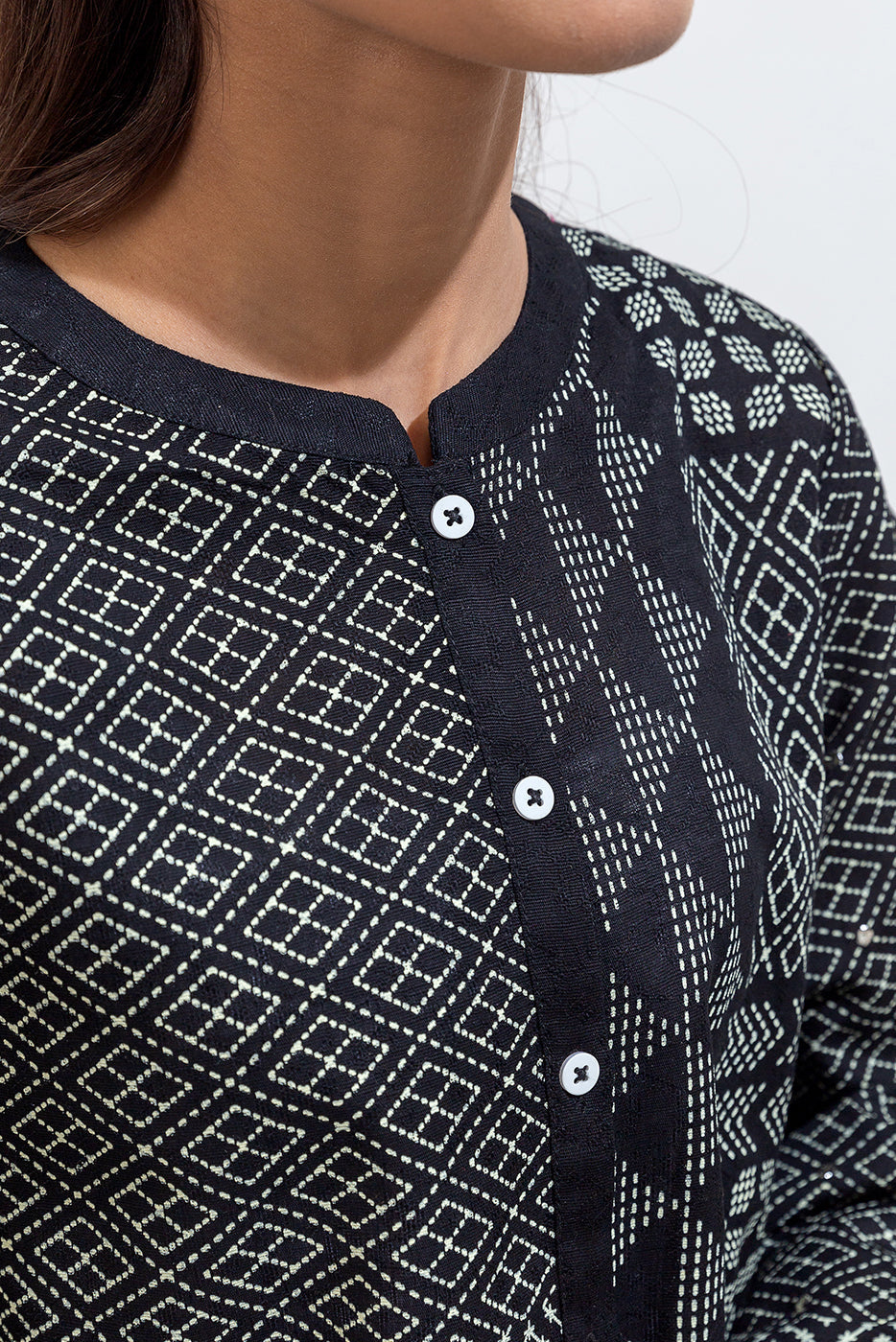 2 Piece Printed Khaddar Jacquard Suit (Pret)