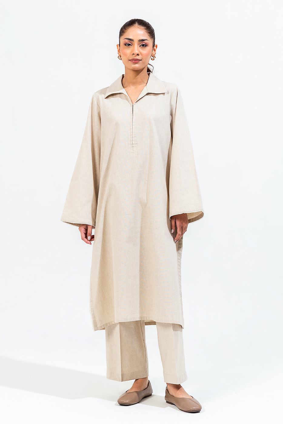 2 Piece Basic Yarn Dyed Suit (Pret)