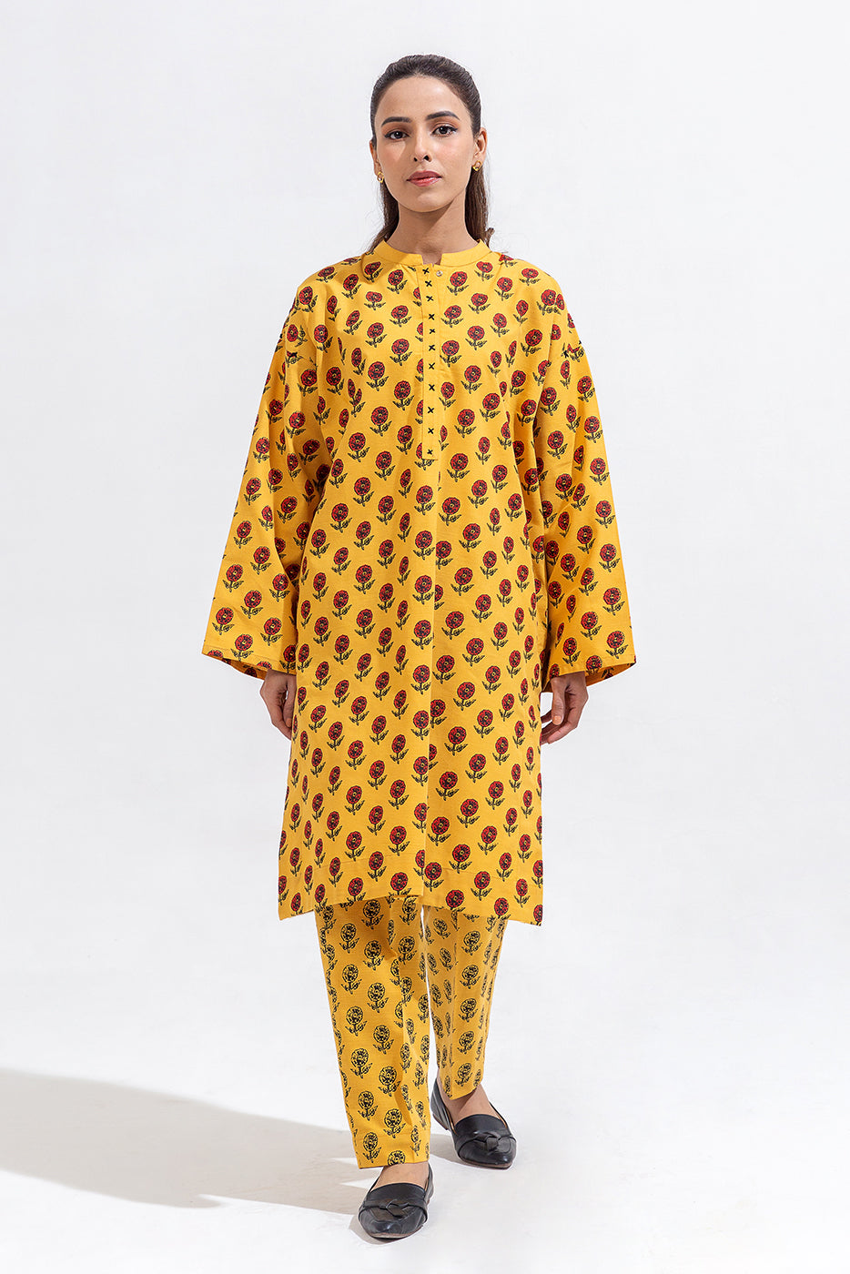 2 Piece Embroidered Khaddar Suit (Pret)