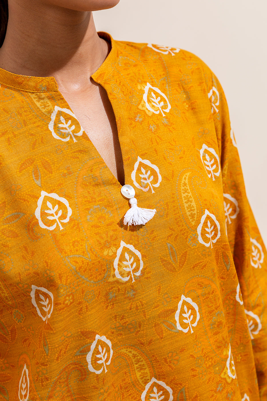 2 Piece Printed Khaddar Suit-Medallion Hue (Unstitched)