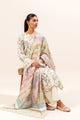 3 Piece Printed Khaddar Suit-Sand Bloom (Unstitched)