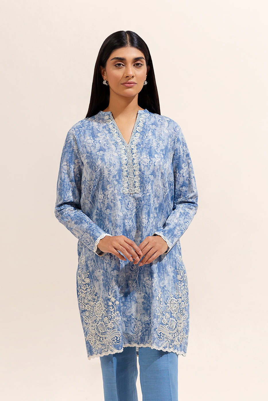 2 Piece Embroidered Khaddar Suit-Texture Twist (Unstitched)
