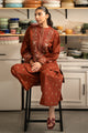 2 Piece Embroidered Self Jacquarad Suit-Garland Bronze (Unstitched)