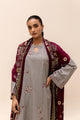 3 Piece Embroidered Khaddar Suit-Fossil Dew (Unstitched)