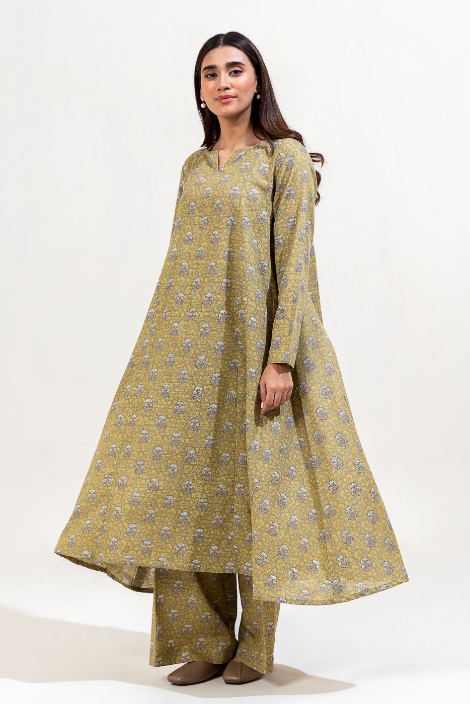 2 Piece Printed Khaddar Suit-Fern Muse (Unstitched)