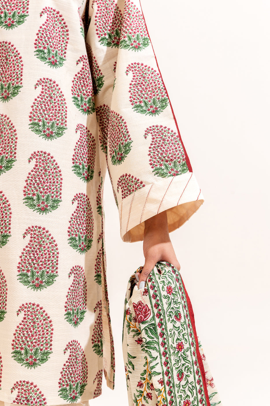 3 Piece Printed Khaddar Suit-Carnival Bloom (Unstitched)