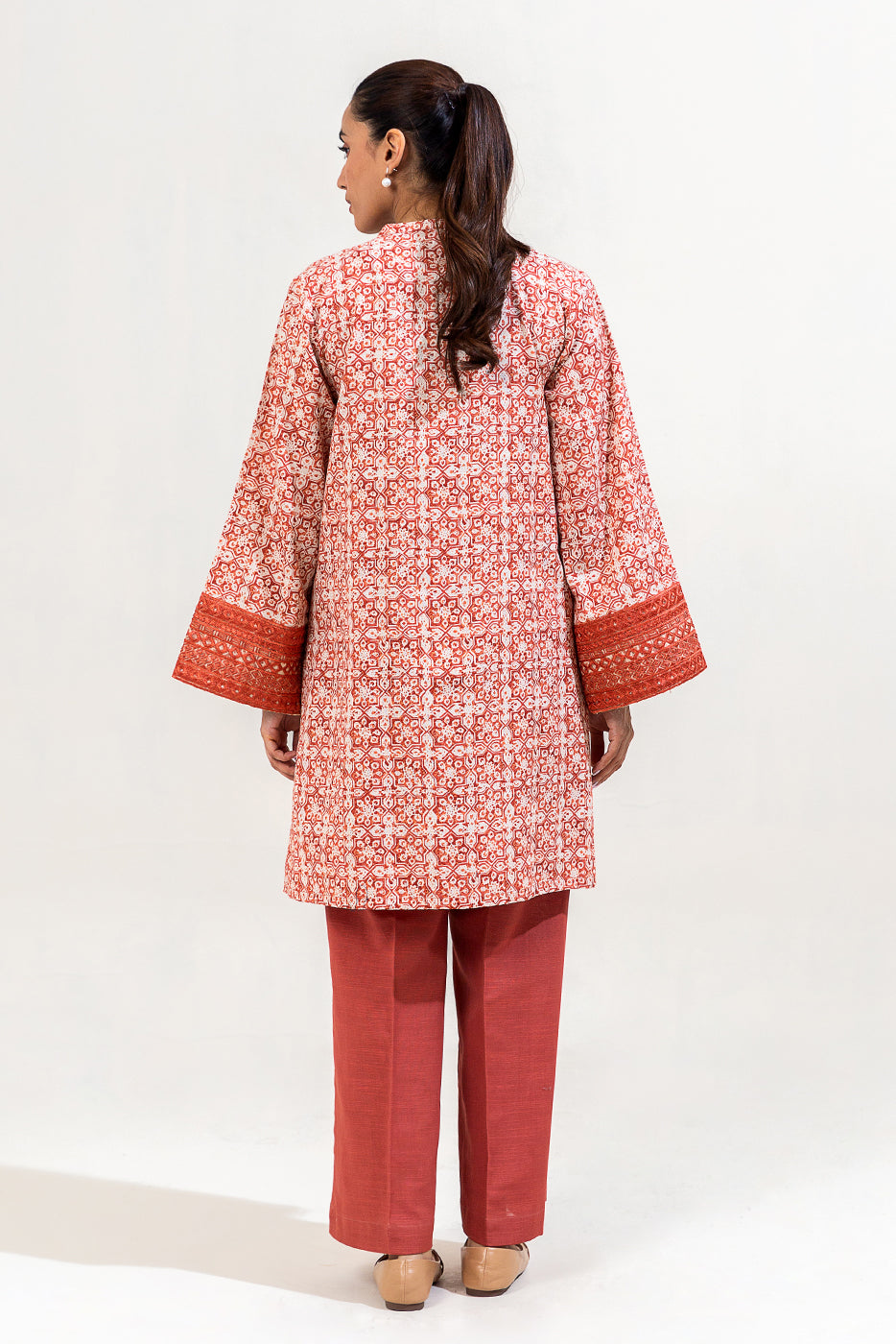 2 Piece Embroidered Khaddar Suit-Rustic Mosaic (Unstitched)