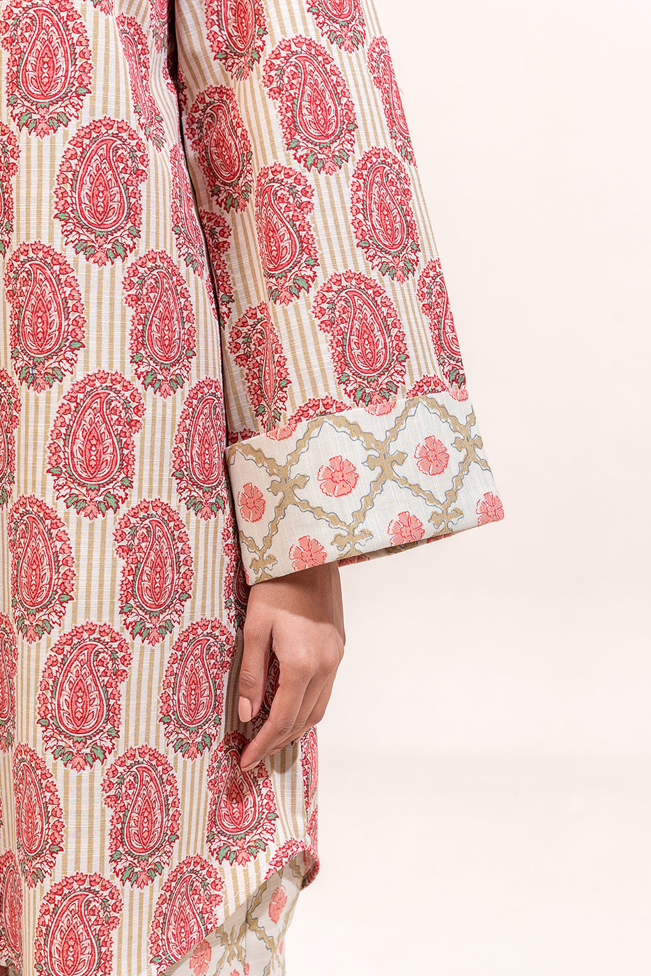 2 Piece Printed Khaddar Suit-Majestic Fleck (Unstitched)