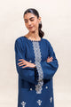 2 Piece Embroidered Khaddar Suit-Celestial Navy (Unstitched)