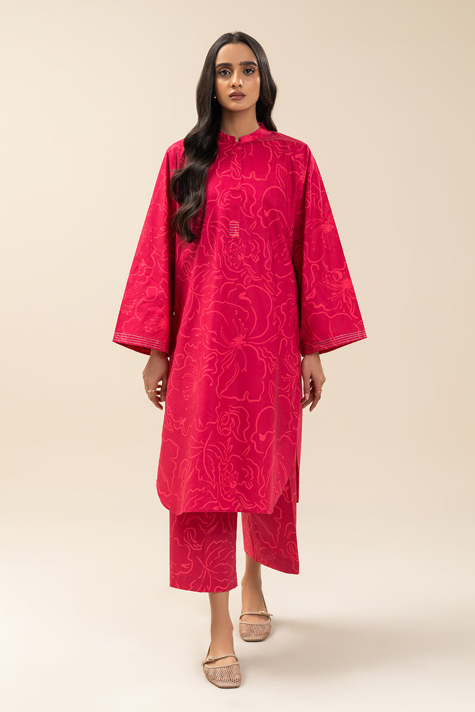 2 PIECE PRINTED COTTON VISCOSE SUIT (PRET)BT2250002DP2075-MULTI-2000000294664-8