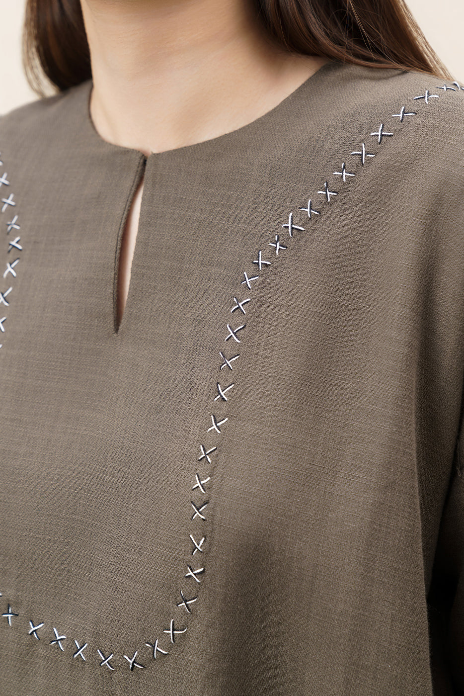 2 PIECE EMBROIDERED YARN DYED SUIT (PRET)