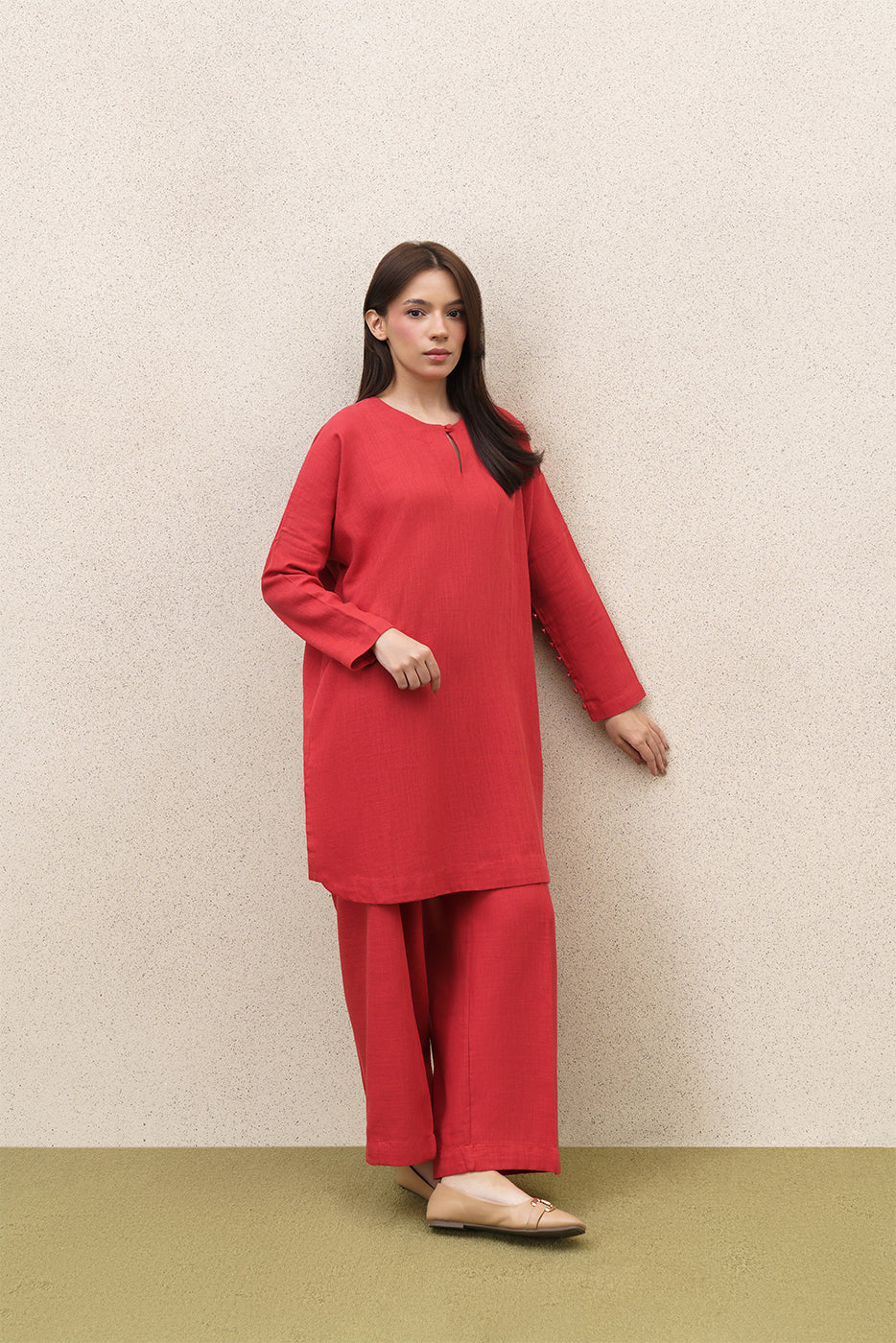 2 PIECE SOLID TWILL SUIT (PRET)