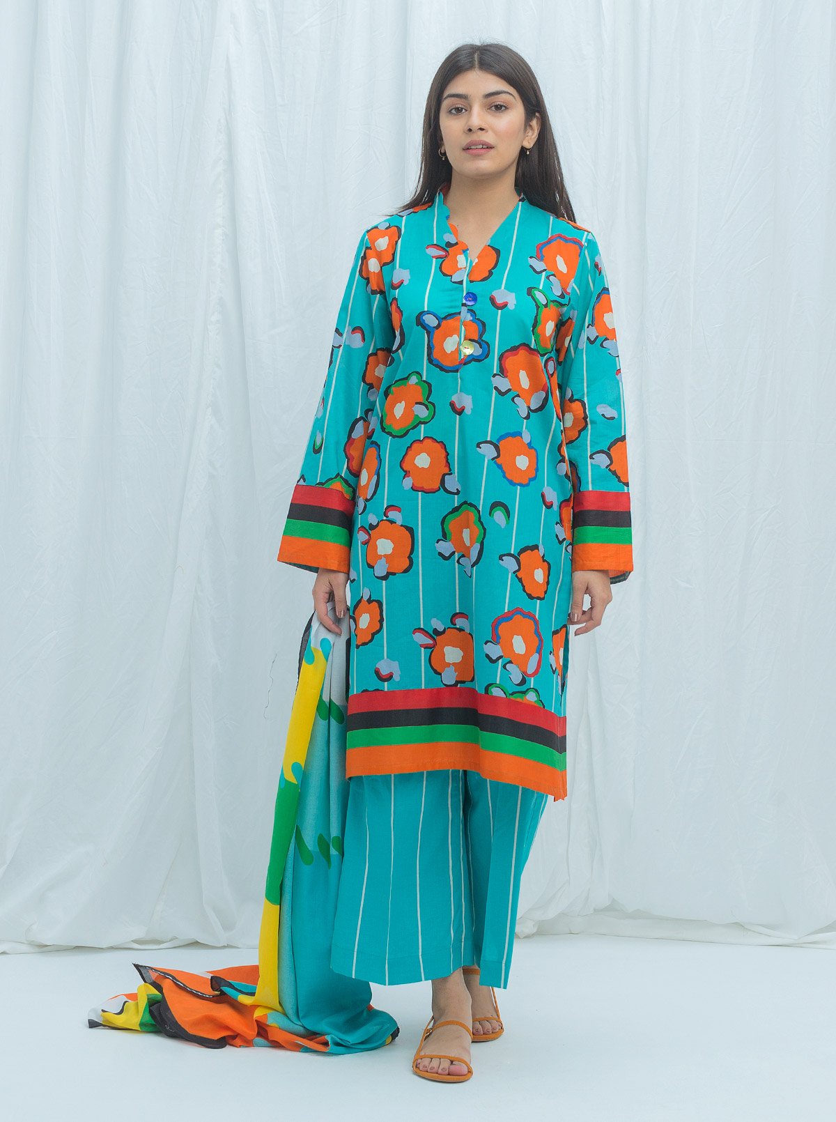 BOLD BLUE-PRINTED-3P (UNSTITCHED)BT2S21U80-BLUE-2000000164519-3P