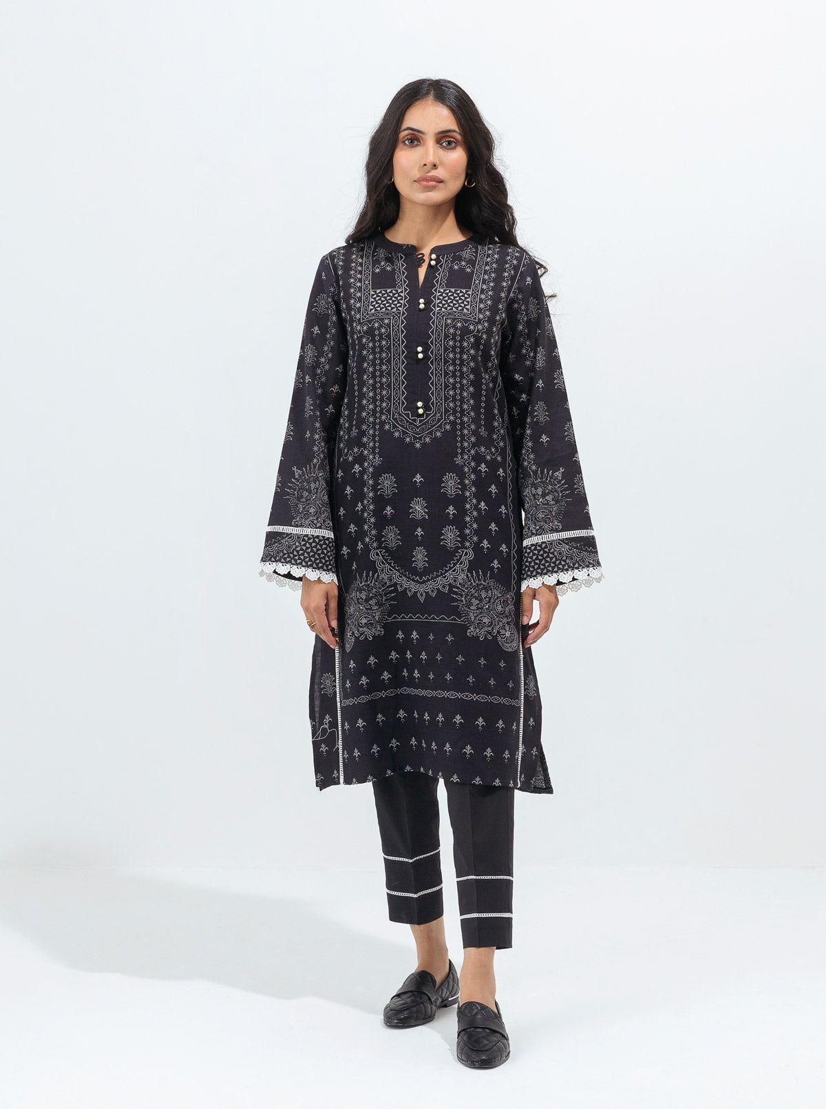 Monochrome Obession-Printed-2P (Unstitched)