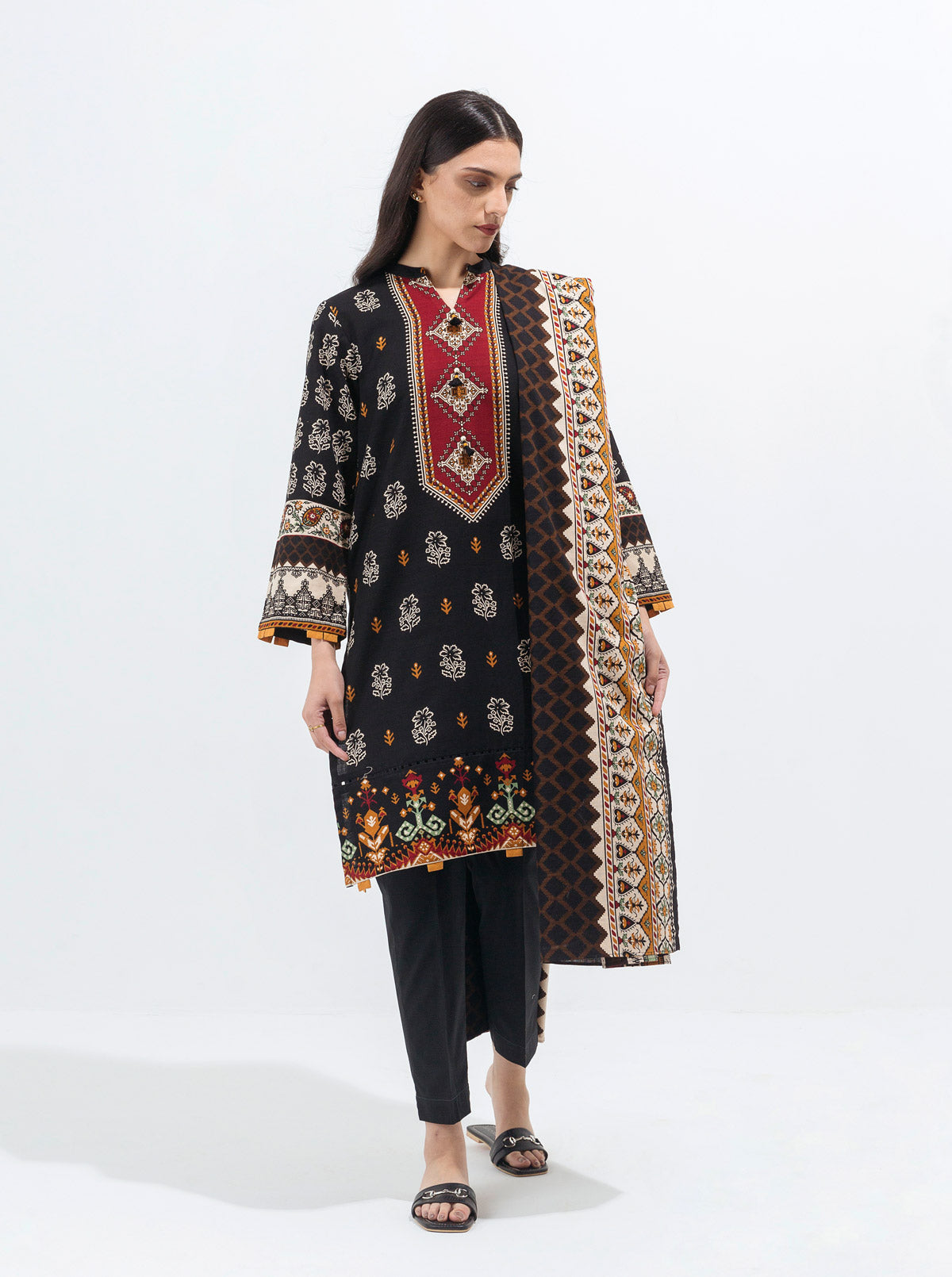 KOHL WHISPER-PRINTED-3P (UNSTITCHED)BT2W21U21-BLACK-2000000178310-3P