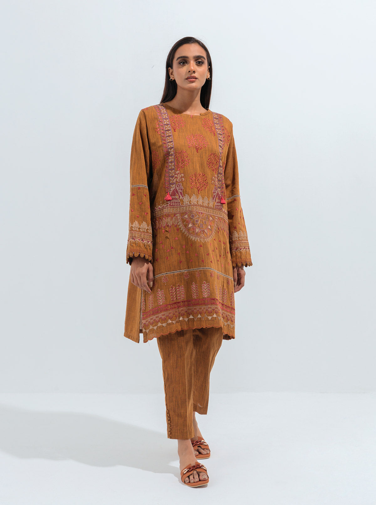 Dazzling Dawn-Embroidered-2P (Unstitched)