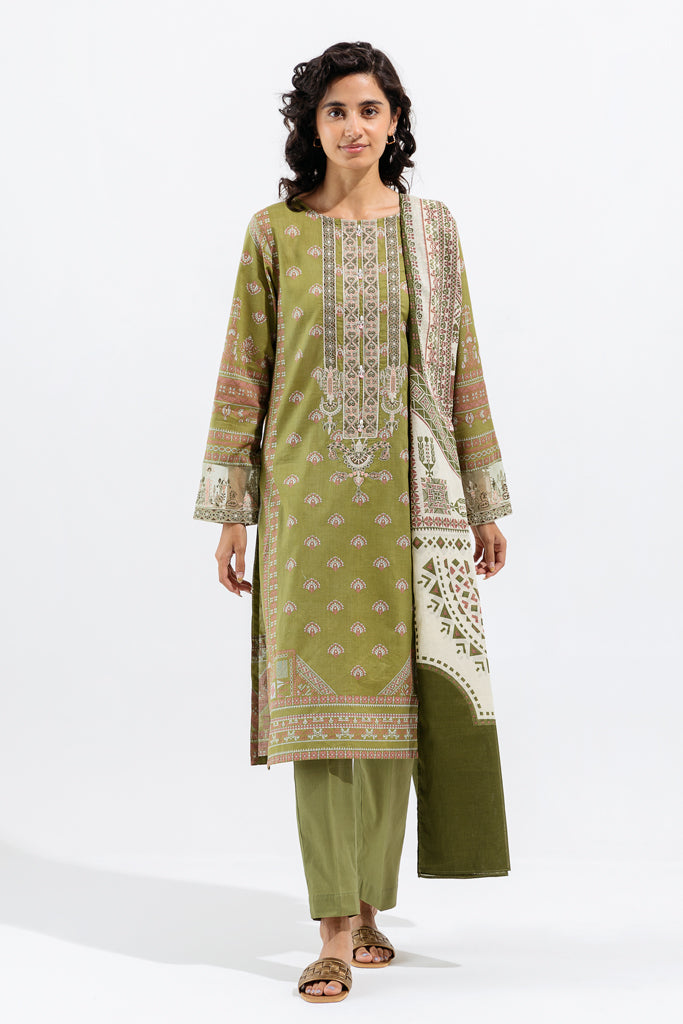 Vivacious Green-Embroidered-2P