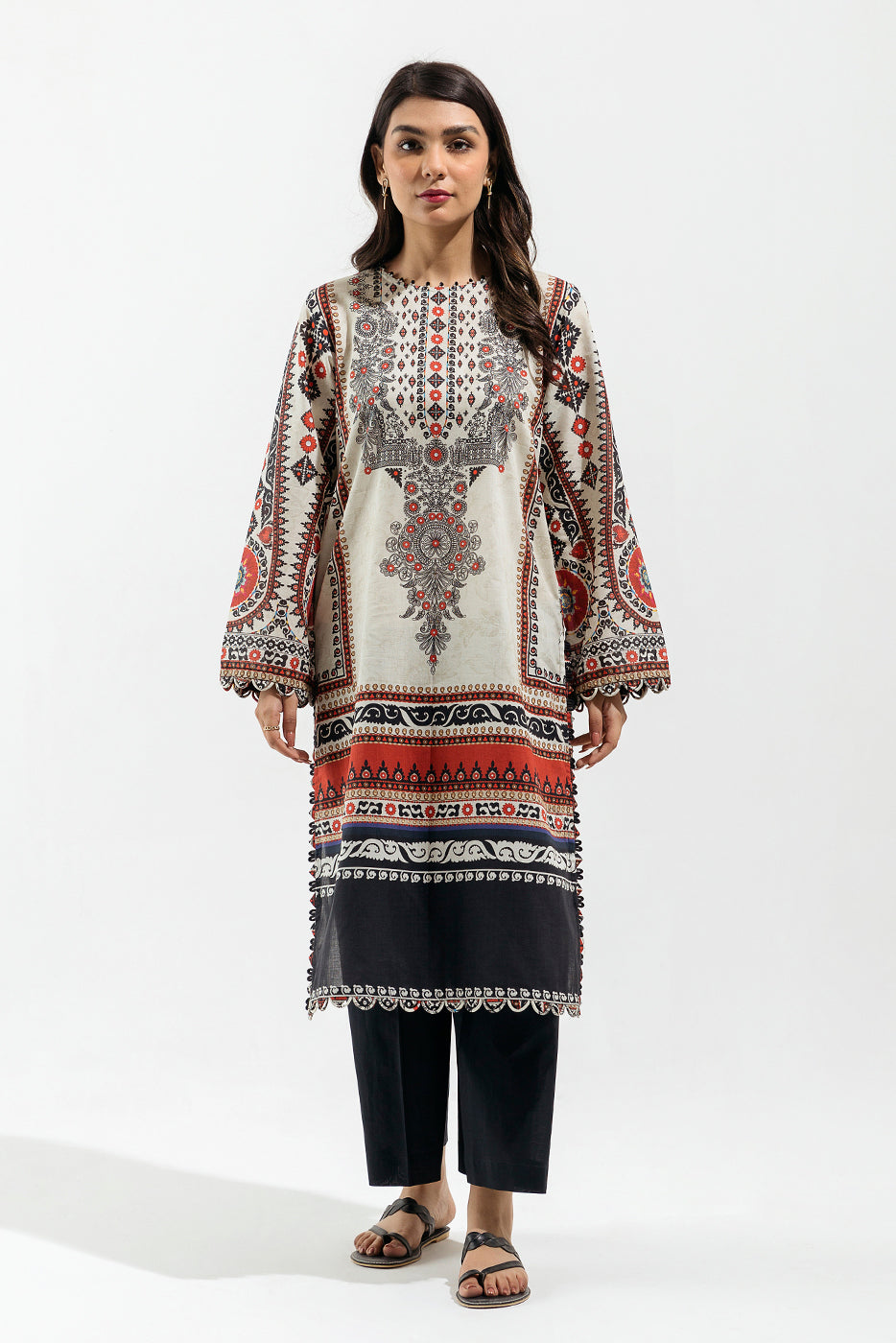 1 PIECE - PRINTED LAWN SHIRT - PERSIAN KILIM