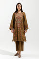 2 Piece - Embroidered Khaddar Suit - Ethereal Moss