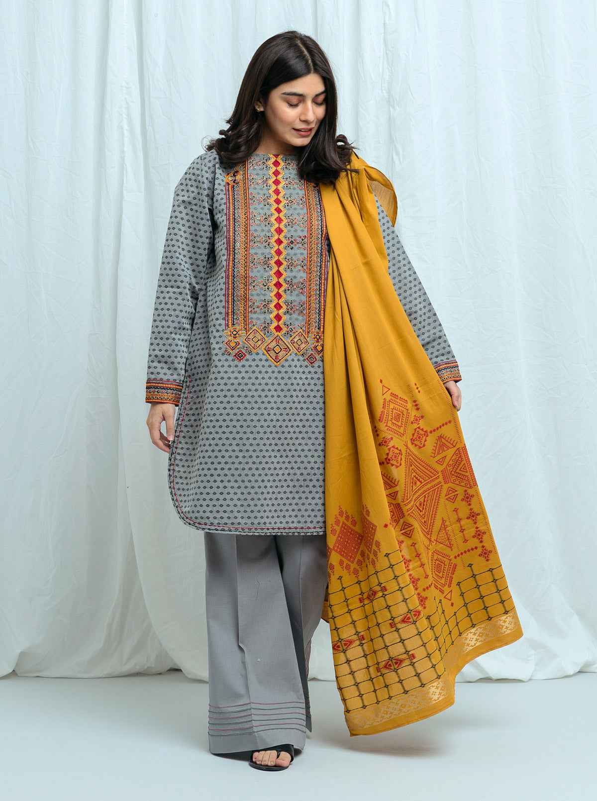 Grey Glacier-Jacquard-2P