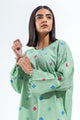 Embroidered Slub Khaddar Shirt (Pret)