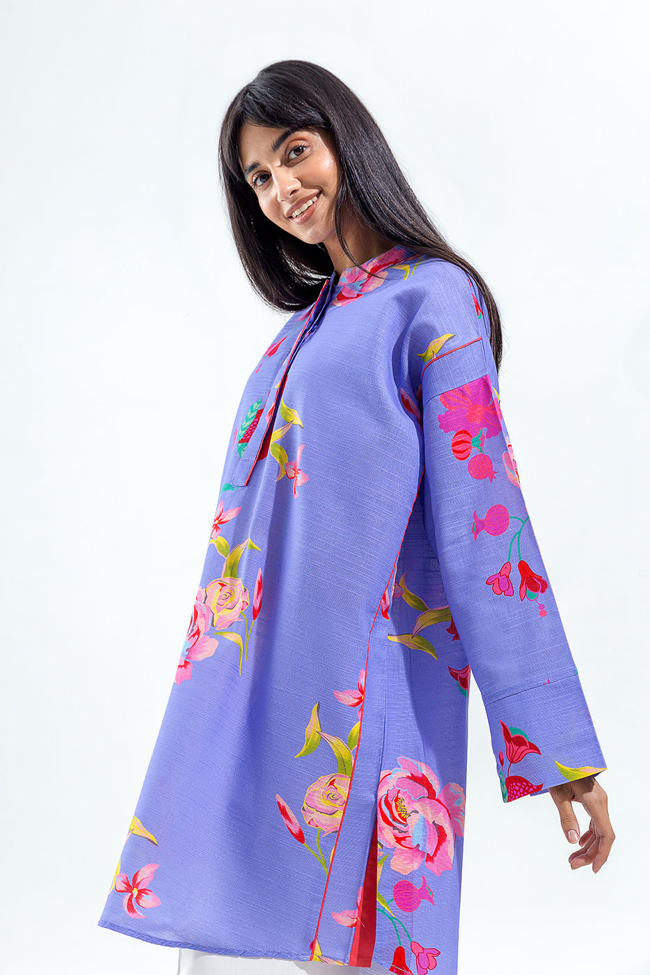 Basic Slub Khaddar Shirt (Pret)