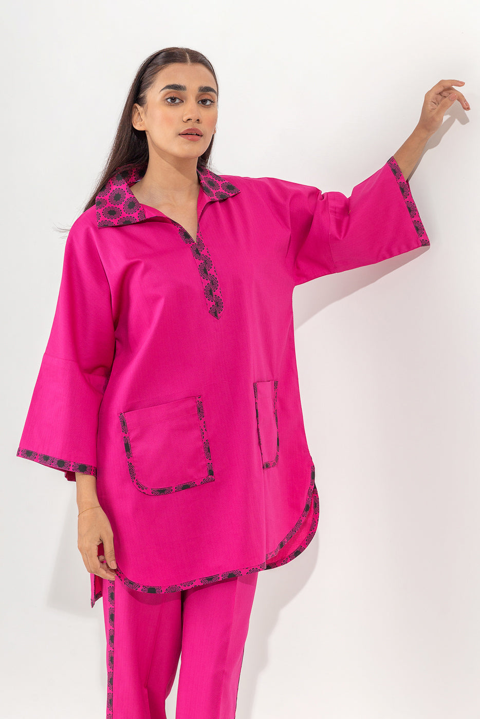 2 Piece Self Jacquard Suit (Pret)