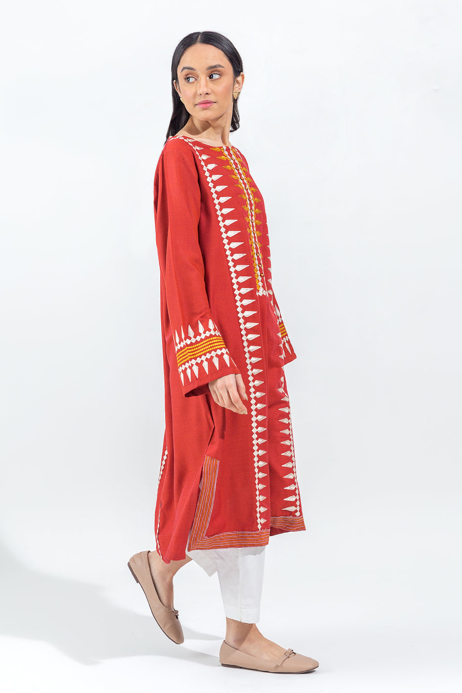 Embroidered Yarn Dyed Shirt (Pret)