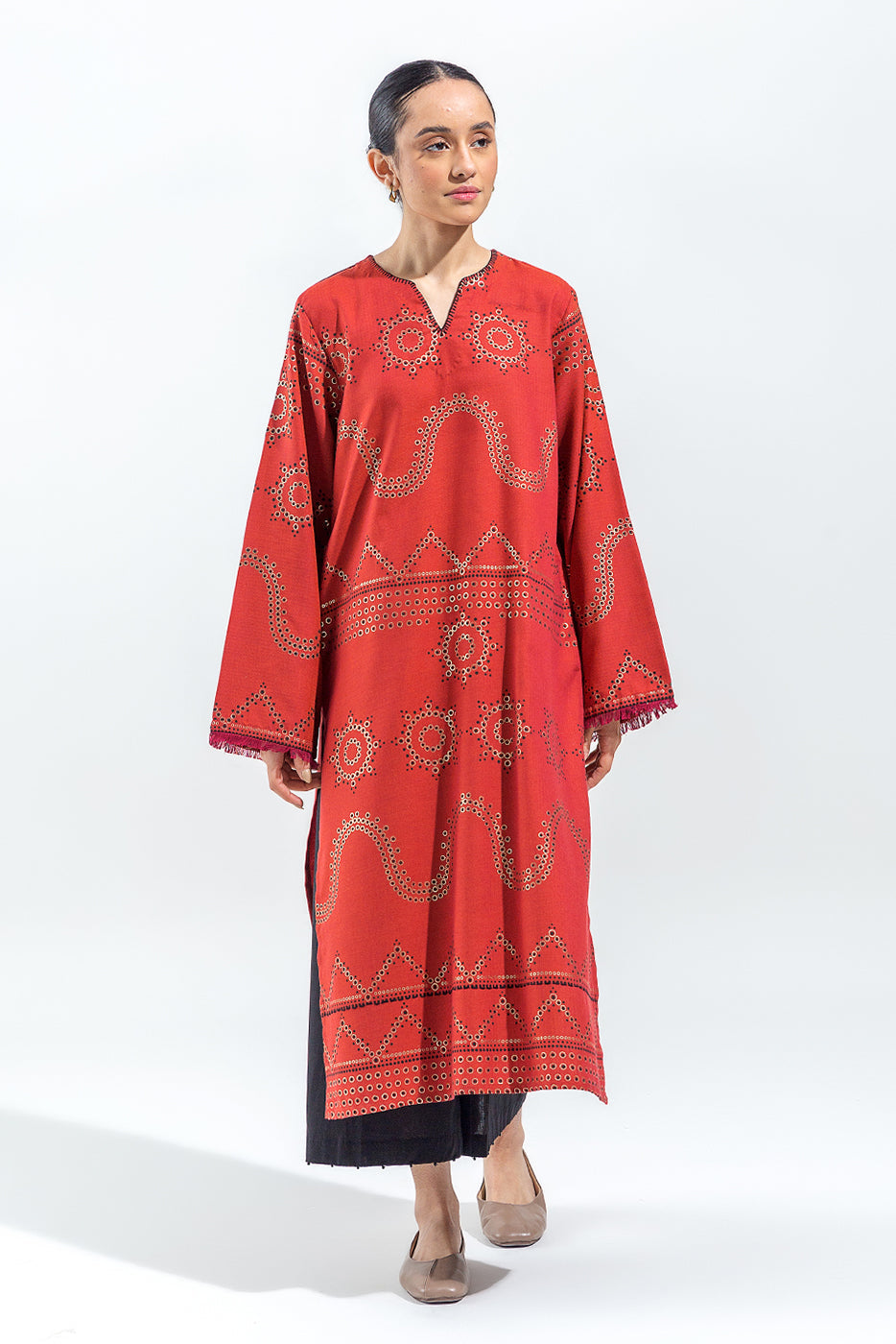 Embroidered Yarn Dyed Shirt (Pret)