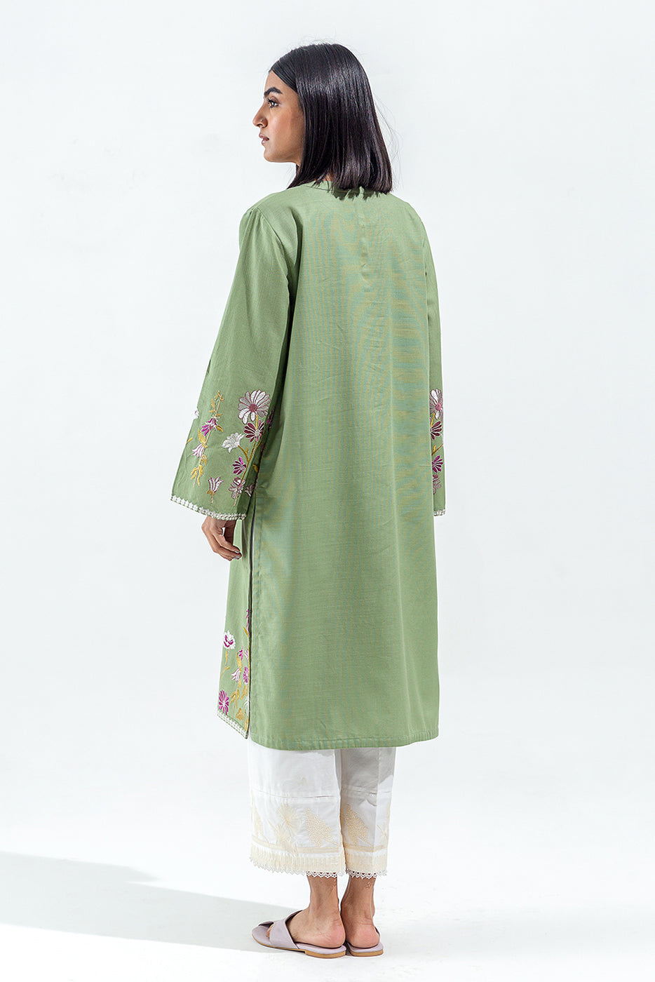 Embroidered Khaddar Shirt (Pret)