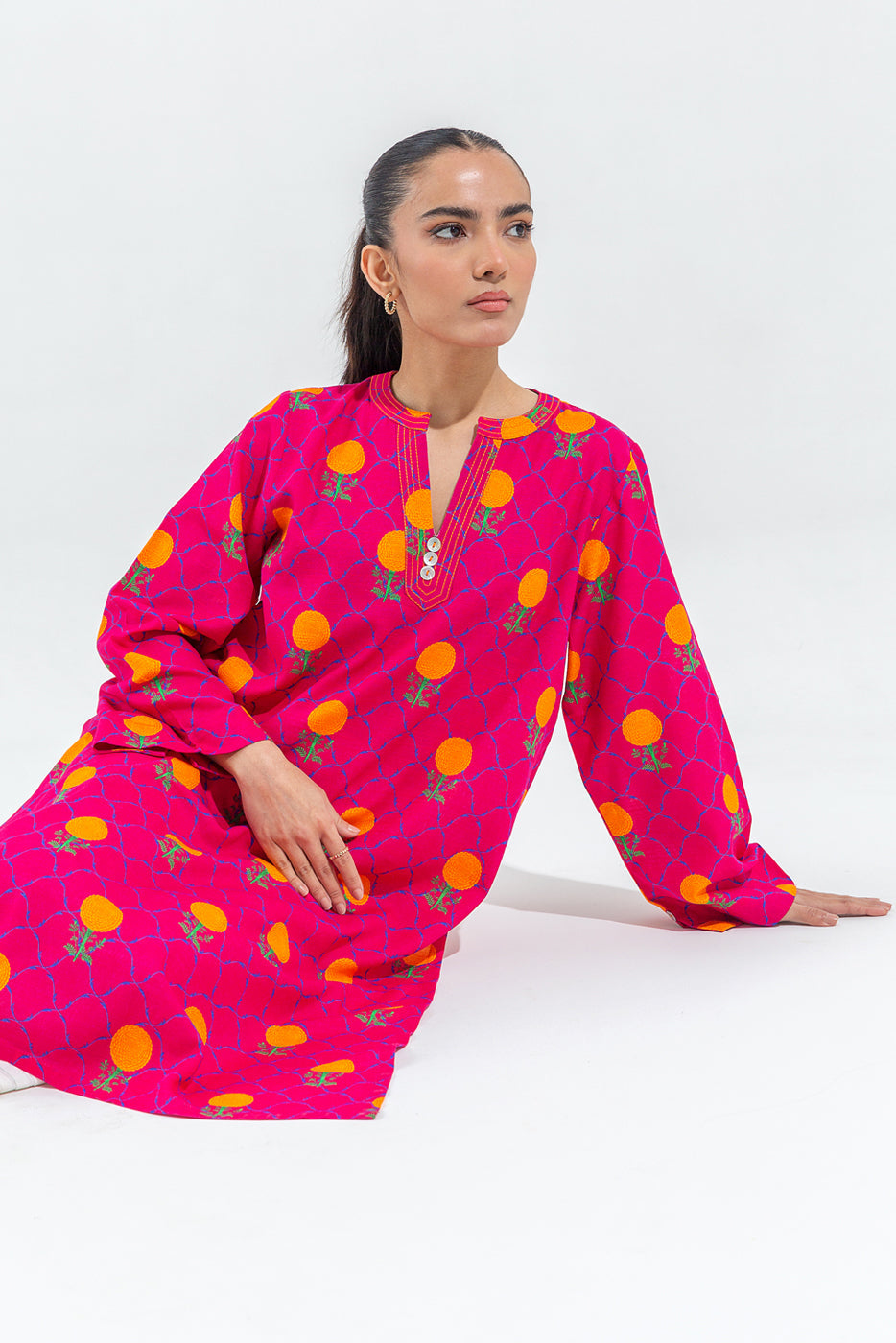 Printed Printed Khaddar Shirt (Pret)