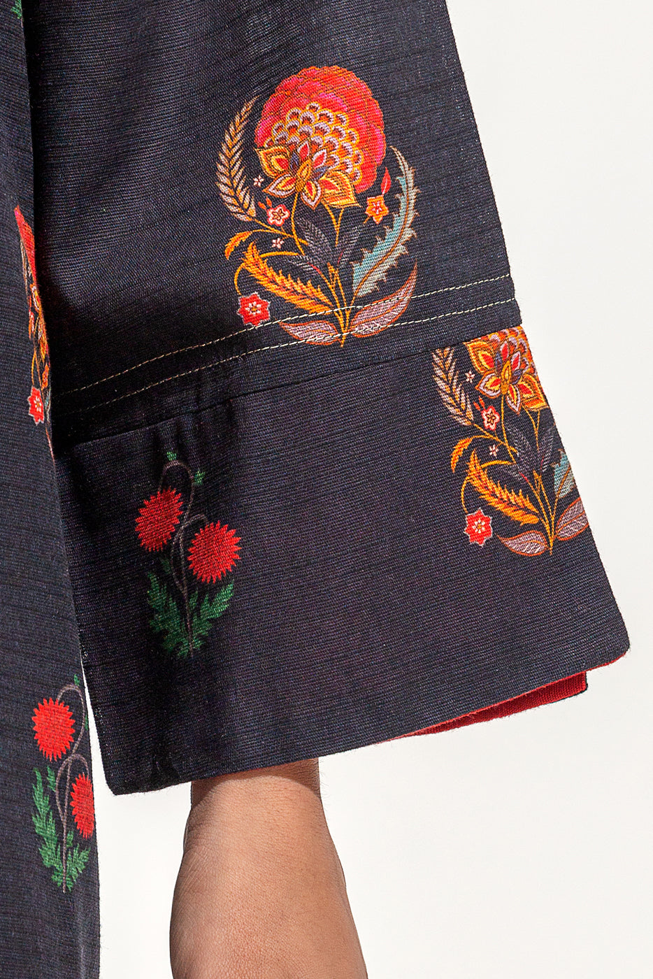 Printed Khaddar Shirt (Pret)