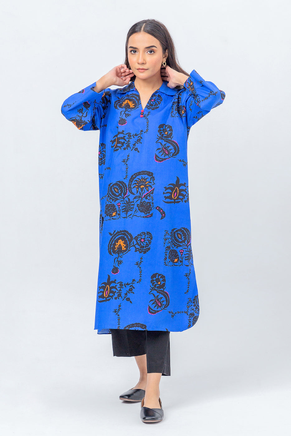 Printed Poplin Shirt (Pret)