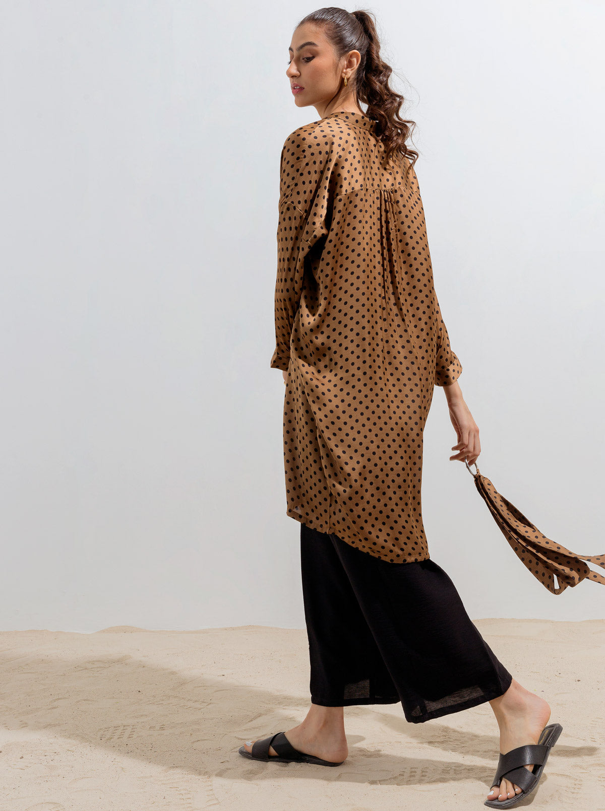 Hazel Brown Long Belt Tunic