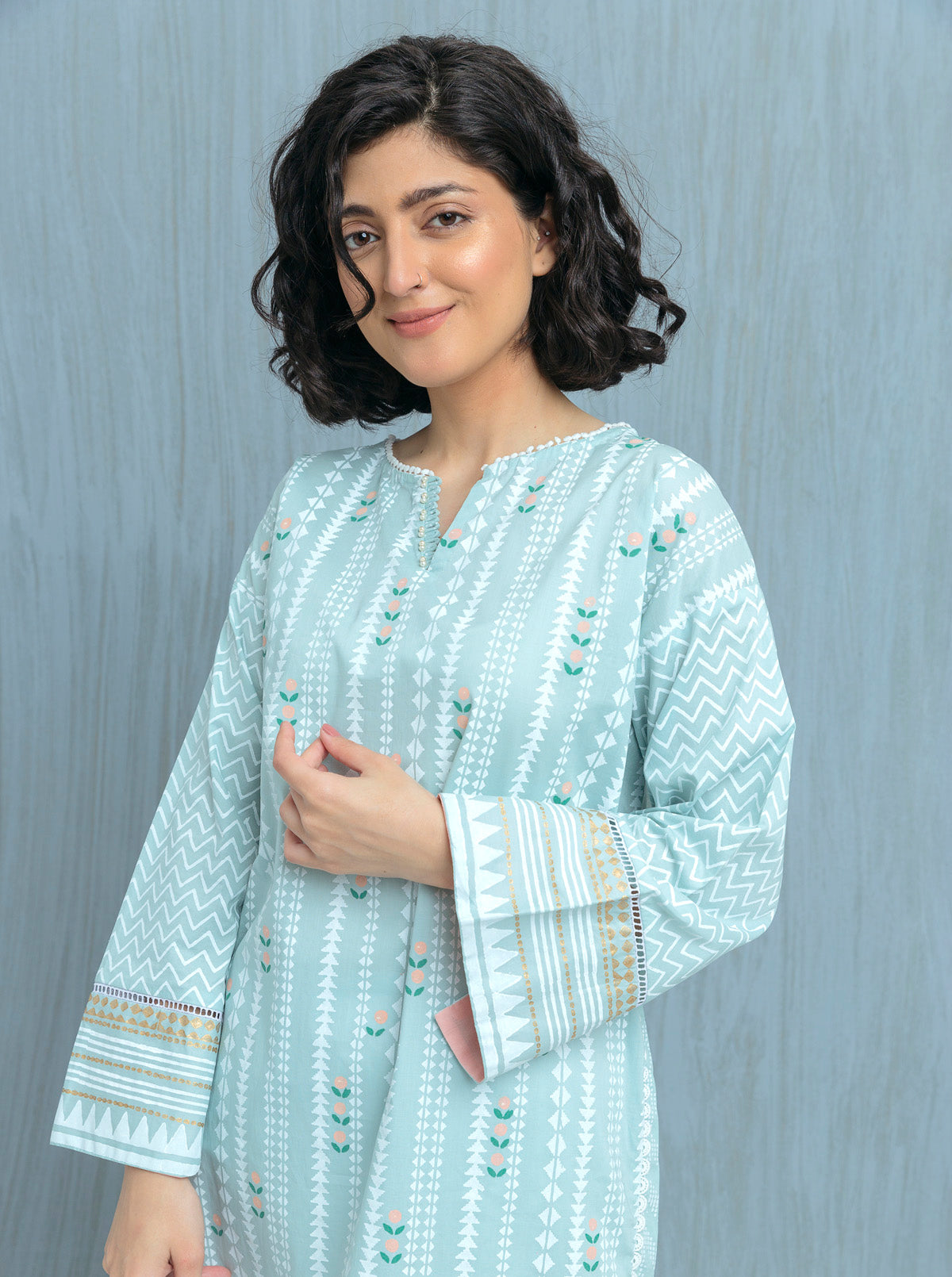 SS25DD-2557 PINK PRINTED DUPATTA