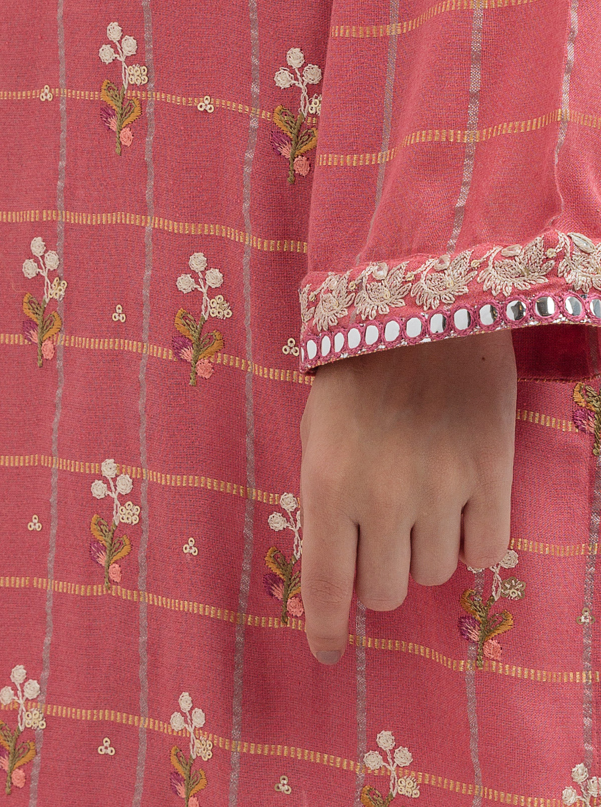 Embroidered Shirt With Pant