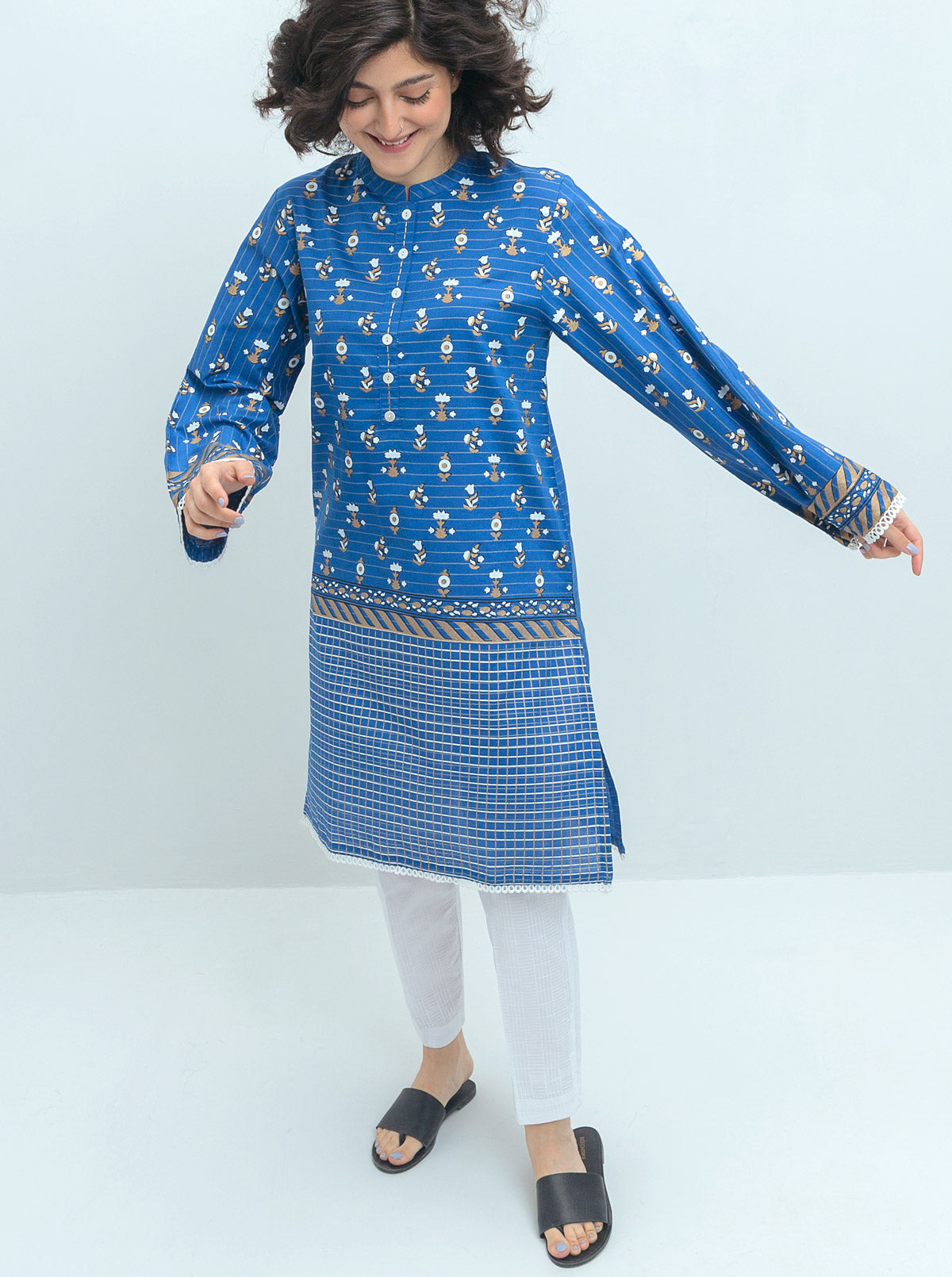 Printed Lawn Shirt (Pret)