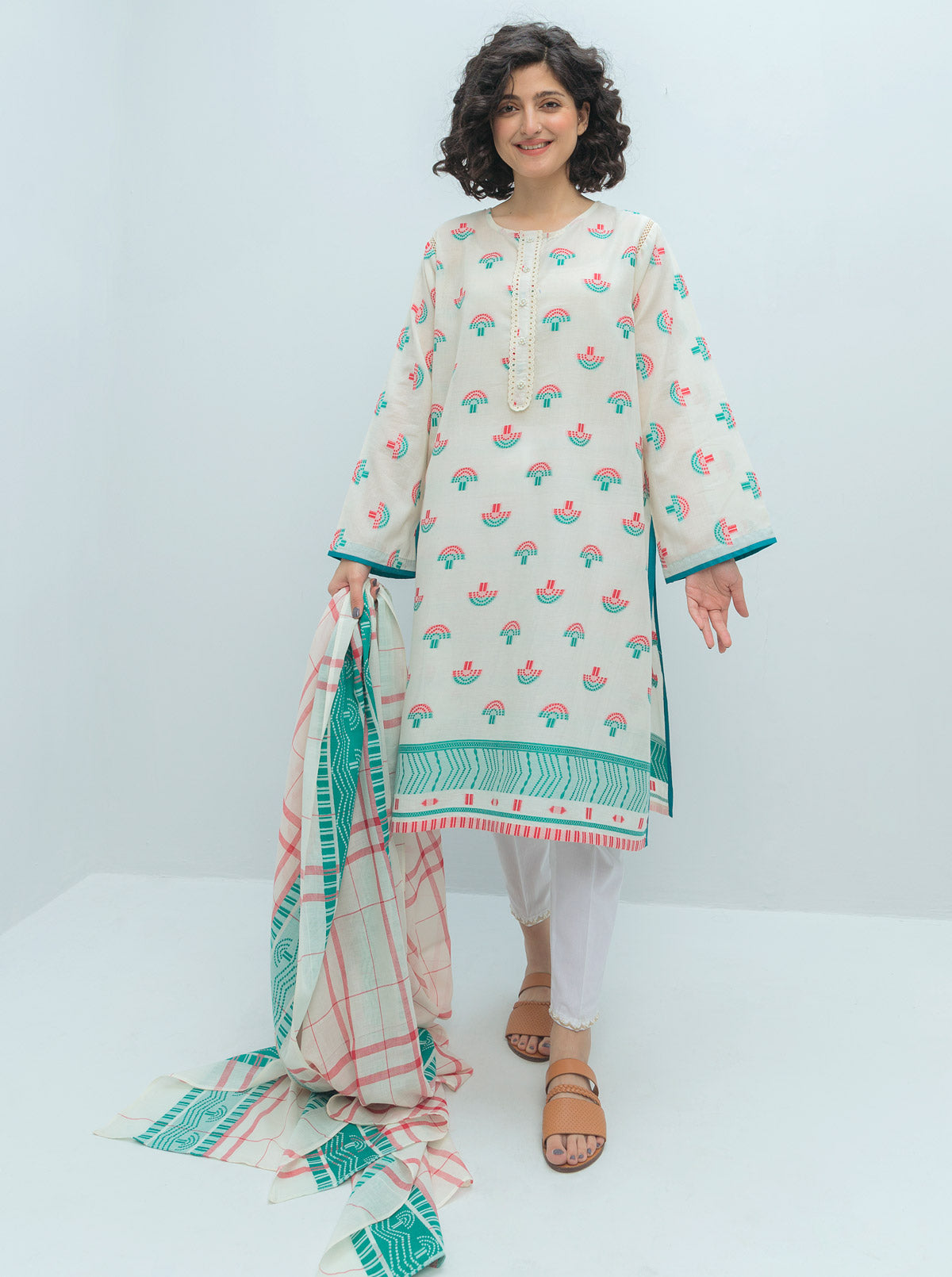 Basic Shirt With Dupatta