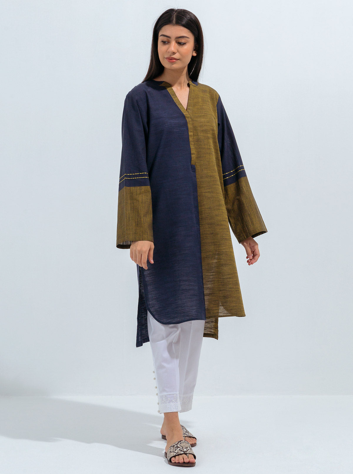Basic Yarn Dyed Cotton Shirt (Pret)