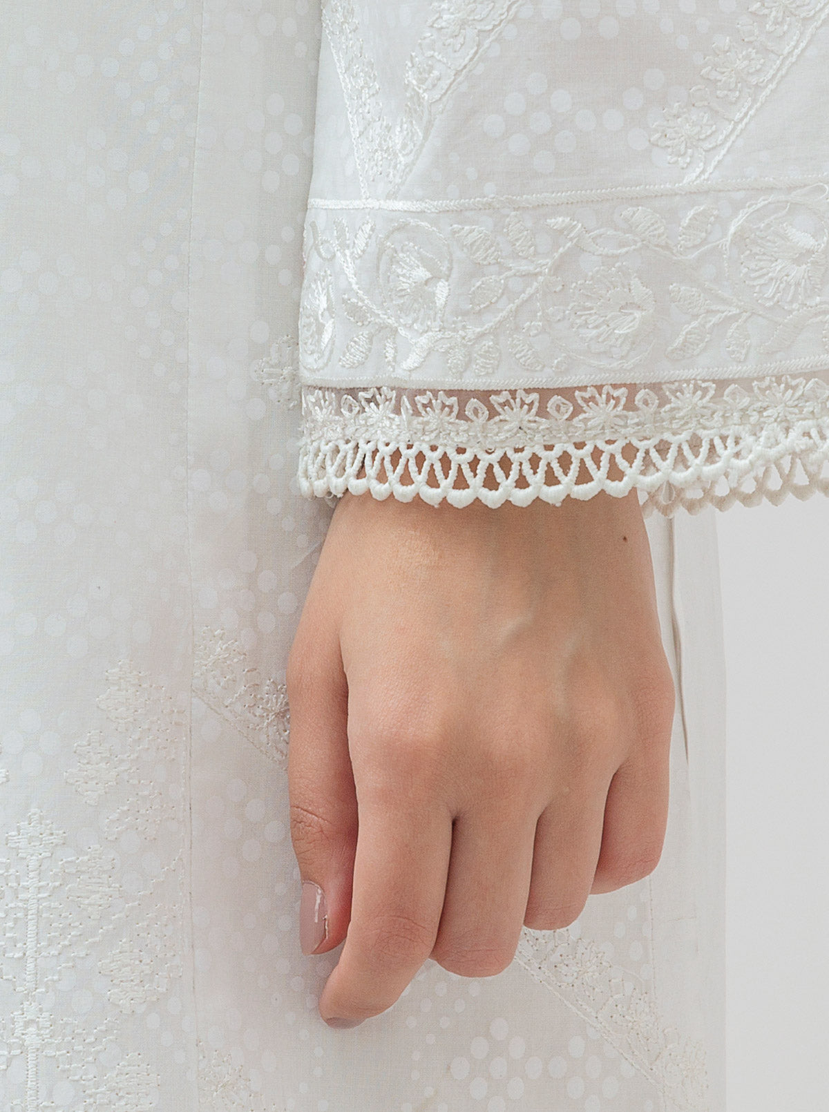 Embroidered Shirt With Dupatta