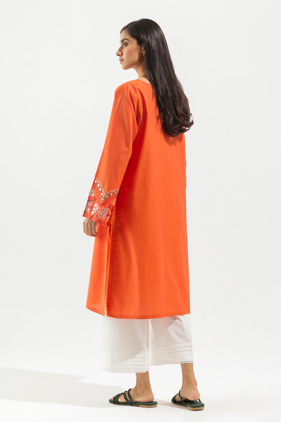 Embroidered Chambray Shirt (Pret)