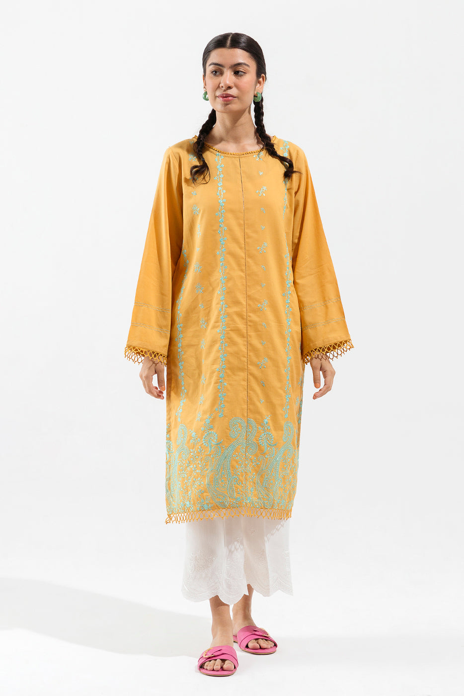 Embroidered Lawn Shirt (Pret)