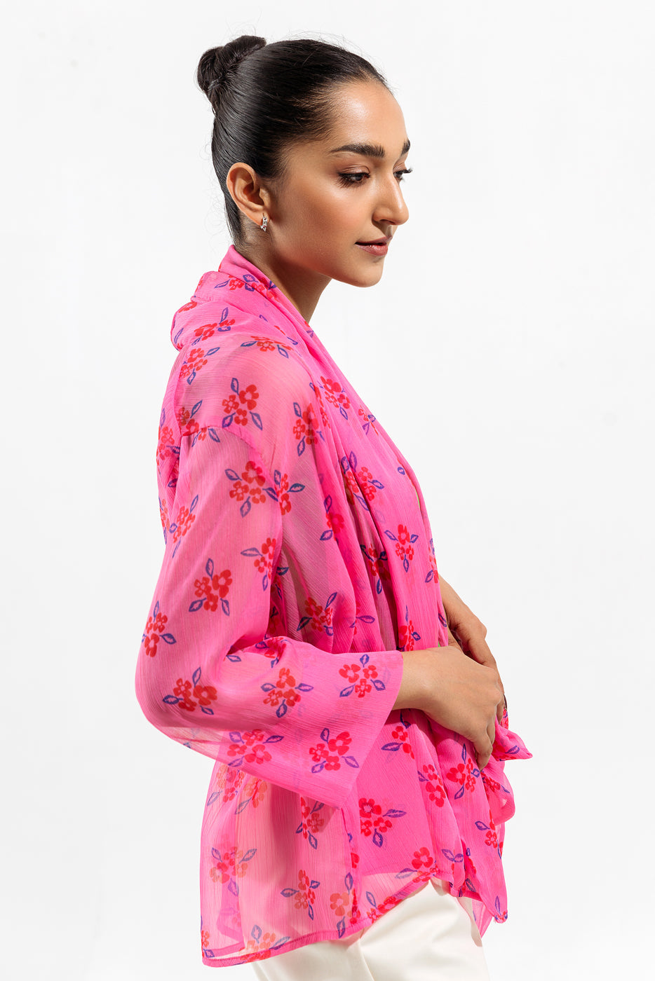 Floral Printed Wrap Top