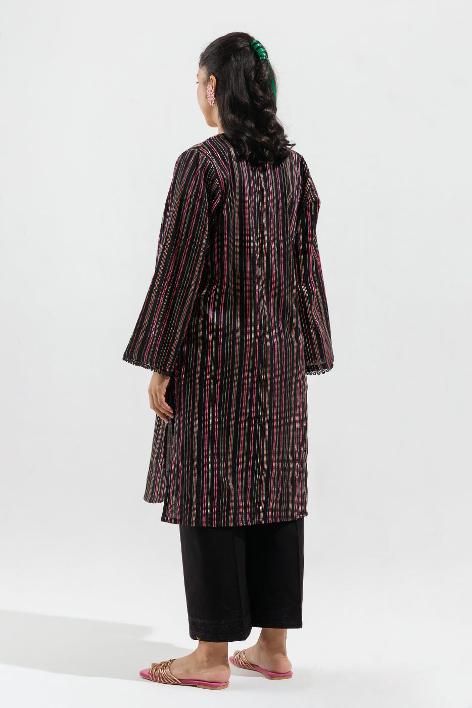 Embroidered Yarn Dyed Shirt(Pret)