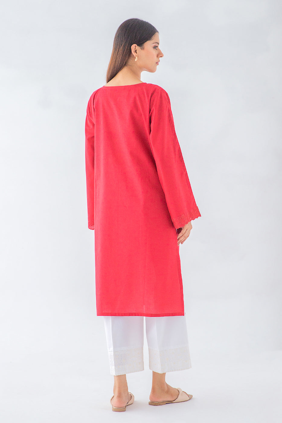 Embroidered Lawn Shirt (Pret)