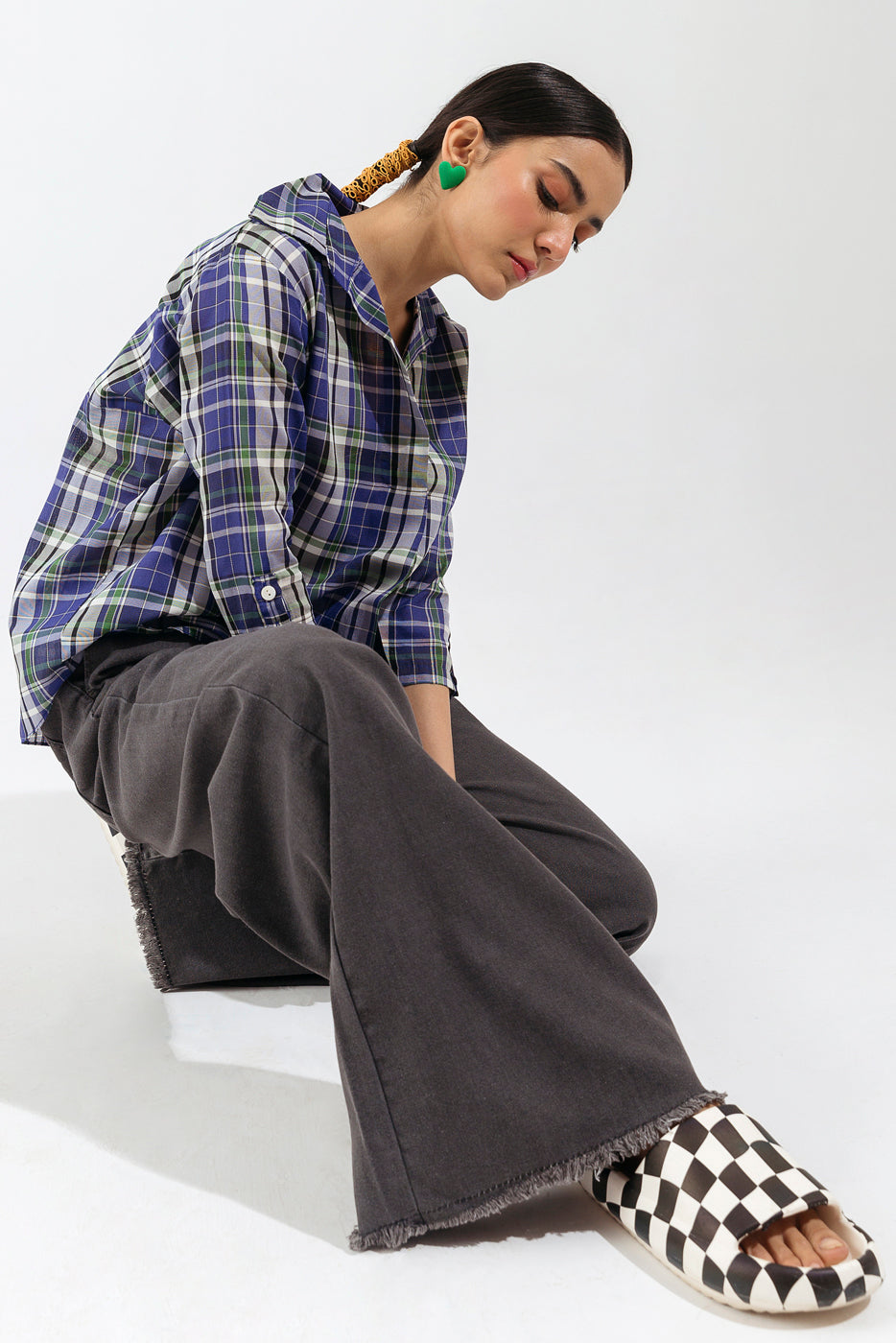 Multi Checkered Top