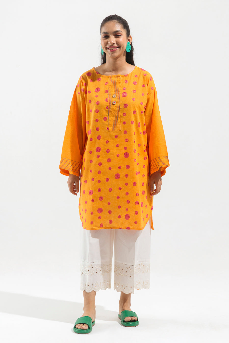 Embroidered Textured Shirt (Pret)